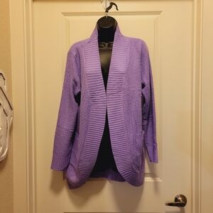 Purple Boutique Knit Cardigan